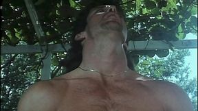 Vintage Orgy in the Garden with Hairy Pussies and Big Hard Cock