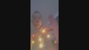 I Decorate Myself Like a Christmas Tree and Stroke My Cock