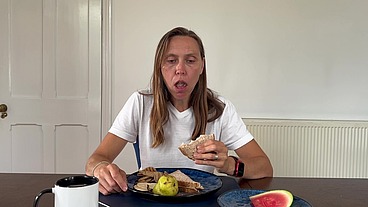 Disgusting eating on a first date, and it turns him on (Eating Fetish 3)