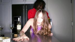 ”Mesmerizing Hazel Moore was nervous a bit until she felt the big black dick inside her”