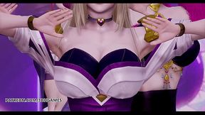 K/DA Girls 18+' Seductive Strip Tease – Ahri, Akali & Evelynn Heat Up 'How You Like That'