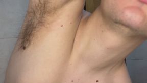 Close-Up of hairy armpits