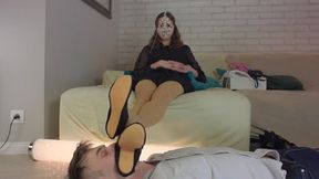 Smell Amazing Legs Of Stella In Dark Gymnastic Slippers - Part 2