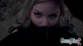 woods hide and seek gone wrong – bimbo blonde swallows bbc cum loads