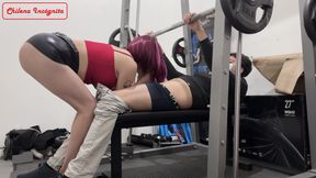 At the gym and my trainer