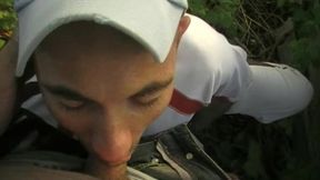 fucked by a straight arab in the car in the steeet exhib outdoor