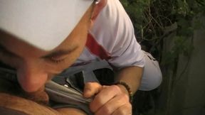 fucked by a straight arab in the car in the steeet exhib outdoor