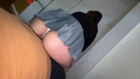 I intercept my stepsister before she goes to school so she can suck my cock