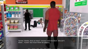 BBC NTR GAME: GANGBANGED IN A STORE