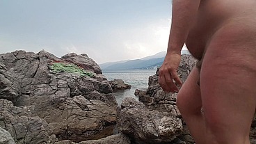 Gianniginestra wanking naked in Preluck, Croatia
