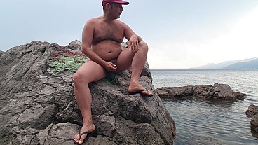 Gianniginestra wanking naked in Preluck, Croatia