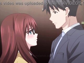 After Work, the Seductive Boss Takes Control Over his Shy Secretary (Hentai Anime)