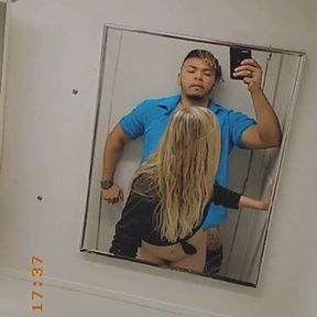 Public Bathroom Mirror Fucking Tiny Blonde Teen Met at Mall