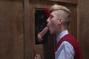 Hung Priest acquires bj In Confessional Gloryhole