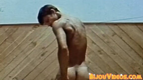 ”Retro muscle jocks hardcore raw prick riding after deepthroat”