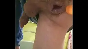 I fuck my gaping asshole, and after fisting I spit out natural lube