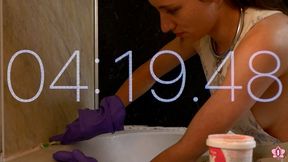 Maid Cleaning Against the Clock or else a Spanking awaits WMV