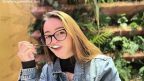 The library girl flor with me and give me the best blowjob ever