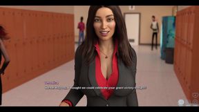 Race of Life - Brunette College Teacher Wants to Come to Her House and Give Her a Good Fucking