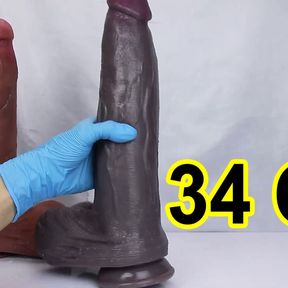 Giant realistic dildo 34 centimeters!!