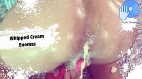 Ass Food Experiments - Intense ORGASM with Whipped CREAM ENEMAS