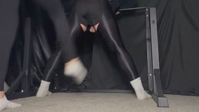 Goddess bindi kicks some balls in socks