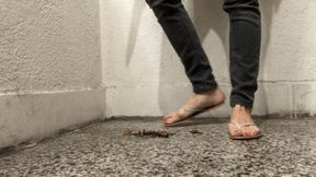 CRUSHING BIG CIGAR IN SANDALS - MP4 Mobile Version