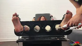 Ticklish British HOT MOM gets her feet teased