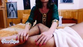 Beautiful Princess Hands Massage Body
