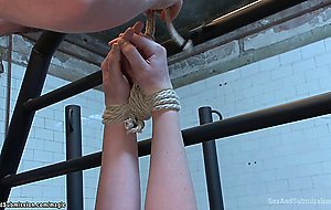 Short haiured redhead bound fucked