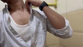 Morning Huge Dick in Bathroom