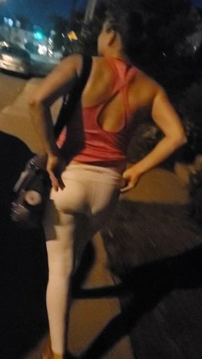 outdoor voyeur public booty legging