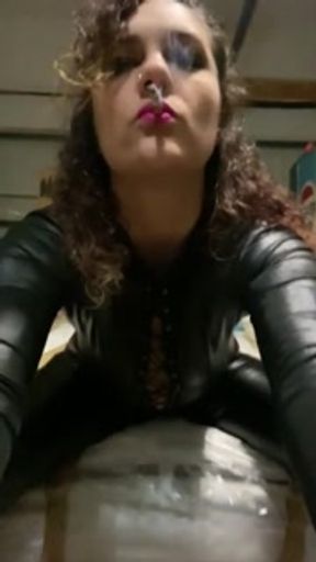 Latex Milf Smoking 😈 Onlyfans @MalloryKnox37