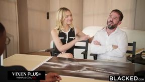 BBC-Hungry Blonde Wife Dylan Moore Has Sneaky BBC Affair And Gets Creampied