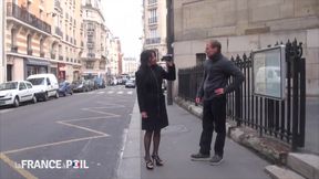Hot Parisian Brunette Makes Home Sex Tape