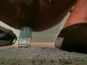 Up close taking a Red Bull can deep in my ass