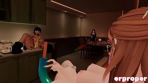 vrchat lesbian threesome