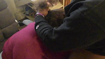 calineeds gets a face full of cock and bent over