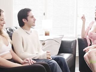 Stepmom Mounts Him On The Daybed To Test His Vows
