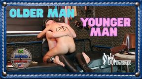 HARD OTK SPANKING OLDER MAN PUNISHES YOUNGER SUB OVER LAP - PREMIUM VERSION - 1080P