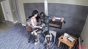 Elise Graves - Her Slave Boy In Gas Mask And Rubber