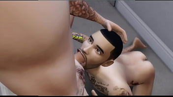 Zayn Malik gives a blowjob on Liam Payne in their bathroom.