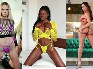 Retro Channel refuting Chloe Amour, Lilly Bell and Nicole Kitt