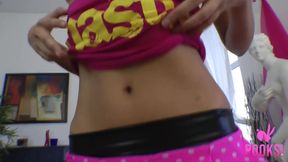 Full video! Double dicked Allison gets dual penetration by a hard dick and lucky dildo!