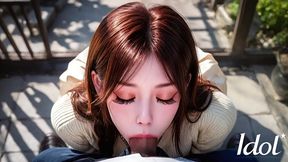 oh i m going to cum soon... // virgin wet korean pussy rubs against my cock and it gets hard [ai]