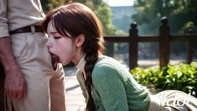 oh i m going to cum soon... // virgin wet korean pussy rubs against my cock and it gets hard [ai]
