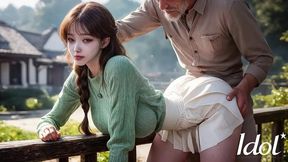 oh i m going to cum soon... // virgin wet korean pussy rubs against my cock and it gets hard [ai]