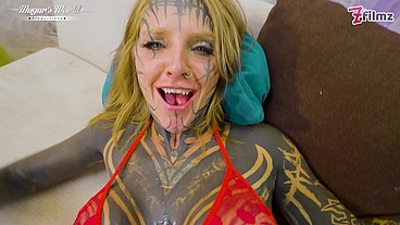 Lustfull Tattooed Girl Trinity Eclectic POV Creampie (1080)