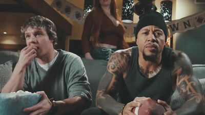 Lauren Phillips - Husband Loses Football Bet And Wife Takes BBC