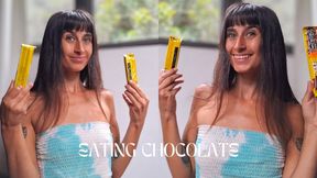 Eating chocolate